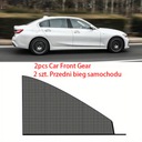 2pc Car Full Cover Sunshade Sunscreen Mosquito Net