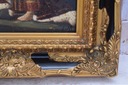 Stará scéna - Korunovácia Kráľ - Princ - Olejomaľba - Čierno Zlatý rám Šírka produktu 58 cm
