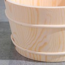 Zestaw drewniany beczek do wiadra do sauny z Waga produktu z opakowaniem jednostkowym 0.014 kg