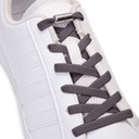 Sznurówki trekkingowe bez wiązania ciemno szare