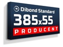 Рекламный светодиодный короб Dibond STANDARD 385х55см