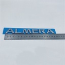 EMBLEMA INSIGNIA PEGATINAS PARA NISSAN ALMERA-SREBRO 