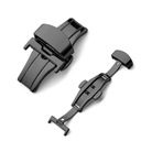 ЧЕРНАЯ ПРЯЖКА-БАБОЧКА ДЛЯ РЕМЕШКА ЧАСОВ 18 ММ