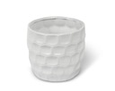 Цветочный горшок с керамической крышкой, 12x12,5 см, БЕЛЫЙ