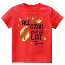 ФУТБОЛКА НА ДЕНЬ РОЖДЕНИЯ НО ЧЭД МНЕ 6 ЛЕТ ЗОЛОТАЯ размер 134