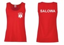 Koszulka medyczna SALOWA eskulap top czerwona XL