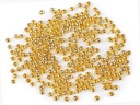 Koraliki metalowe 3 mm Złote ( 220 szt )