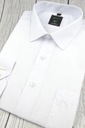 Мужская однотонная белая рубашка с длинными рукавами А173