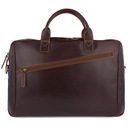 Pánska kožená taška cez rameno notebooku 15,6 veľká hnedá biznis Beltimore Model N01