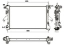 RADUADOR SISTEMA DE REFRIGERACIÓN DEL MOTOR 54204 