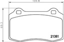 ZAPATAS DE FRENADO JAGUAR XJR 4.0 97-03 PARTE TRASERA BREMBO 