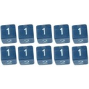 НАБОР ИЗ 10 КОСТИ D6 RPG С КАПЮШОНОМ, ШЕСТИГРАННЫЕ КОСТИ 1,6 СМ