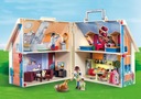 PLAYMOBIL Przenośny domek dla Lalek z wyposażeniem Mebelki Akcesoria Stan opakowania oryginalne