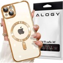Etui MagSafe Case do iPhone 15 Glamour Luxury obudowa Slim Ring Alogy Złoty Waga produktu z opakowaniem jednostkowym 0.1 kg