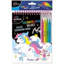 КНИГА-РАСКРАСКА VELVET 6 листов + 4 РУЧКИ