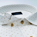 Veľká veľkosť elegantná vizitka PREMIUM pánska košeľa so vzorom REGULAR-FIT Značka Massaro
