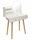 Toaletný stolík so zrkadlom SCANDI kozmetický škandinávsky Značka Jumi