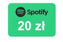 Spotify 20 злотых — карта предоплаты