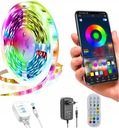 Taśma LED RGB 15m Bluetooth Aplikacja z pilotem