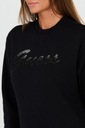 GUESS Czarna bluza z cyrkoniami XL Kolekcja Jesień/Zima 2023