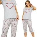 ЖЕНСКАЯ ПИЖАМА ИЗ ХЛОПКОВОГО РУКАВА 3/4 КАЧЕСТВЕННАЯ