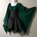 Retro Chemise Corset Dress Renaissance Fairy Elf C Płeć kobieta