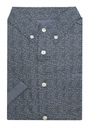 Tmavomodrá pánska príležitostná košeľa -PAKO JEANS- XL Rukáv krátky rukáv