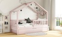 Łóżko dziecięce podwójne DOMI BIS2 różowe 90x200 Stan opakowania oryginalne