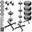 GEKO SUPPORT SUR ROUES PNEUS 100KG MOBILNY 46 X 46 X 116 CM SUR 2/4 ROUES G71253photo 12