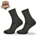 Ponožky TRE7 tmavo šedá 50% merino + Climayarn Strih Ponožky