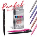 Pisak do kaligrafii PENTEL SES15 Brush Pen Zestaw SES15C op.6 - ST6ACENPVPL