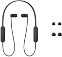 Sony WI-C100 Zestaw słuchawkowy Bezprzewodowy Douszny Połączenia/muzyka Blu Kolor czarny