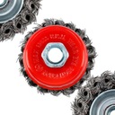 Щетка торцовая из плетеной проволоки М14 75мм.