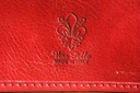Pánska kožená taška cez rameno poštárka malá červená talianska Druh na dokumenty