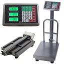 ЭЛЕКТРОННЫЕ МАГАЗИНСКИЕ ВЕСЫ ПЛАТФОРМА СПИНКА 100 кг LCD STRONG