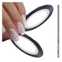 Серебряная лента для украшения ногтей