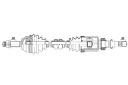 DEMI-ARBRE NISSAN QASHQAI 1.6 07-13 DROITEphoto 14