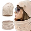 КОМПЛЕКТ ШАПКА, ЮБКА, ТЕПЛЫЙ зимний шарф, бархат