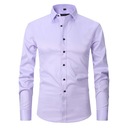 Tričko s dlhým rukávom Pánska košeľa Elegantná Slim Fit HLADKÁ KLASIKA Kód výrobcu KJHGJJKL