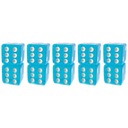 НАБОР ИЗ 5 КУБИКОВ ДЛЯ РПГ D6, ШЕСТИГРАННЫЕ КУБИКИ ДЛЯ НЕБА, ГОРОДА, 1,8 СМ.