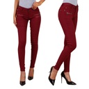 W752 СИНЕ-КРАСНЫЕ ЖЕНСКИЕ БРЮКИ НА БЕДРАХ 32 XXS