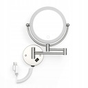 Wall Mounted LED Makeup Mirror With Plug 5X Mirror