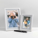 Деревянная фоторамка БЕЛАЯ классика 10x15 A6