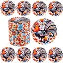 100 SZT ZAKRĘTKI DO SŁOIKÓW fi 82 mm WIECZKA NAKRĘTKI WIELOKOLOROWE FOLK