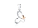 СЕРЕБРЯНЫЙ КУЛОН BUTTERFLY BUTTERFLY С ЦИРКОНАМИ, родиевым покрытием