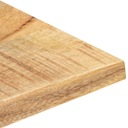 Blat stołu, lite drewno mango, 25-27 mm, 90x70 cm Szerokość mebla 90 cm