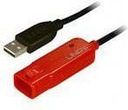 Kabel USB Lindy USBA USBA 8 m Czarny (42780)