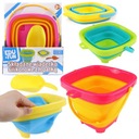 СКЛАДНОЕ СИЛИКОНОВОЕ ВЕДРО ДЛЯ ПЕСКА + ЛОПАТА