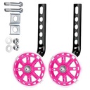 БОКОВЫЕ ПОДДЕРЖИВАЮЩИЕ КОЛЕСА ДЛЯ ВЕЛОСИПЕДА 12–20 ДЮЙМОВ, УНИВЕРСАЛЬНЫЕ ЦВЕТНЫЕ СВЕТЯЩИЕСЯ СВЕТОДИОДНЫЕ КОЛЕСА