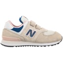 Detská obuv New Balance PV574LK1 Béžová Materiál semiš